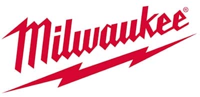 Logo-partner-Milwaukee Logo rosso "Milwaukee" in lettere corsive stilizzate con il disegno di un fulmine nella parte inferiore, perfetto per un'impresa di pulizie di fiducia che cerca un look audace e moderno.